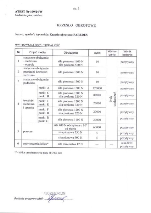 PAREDES fotel gabinetowy czarny ) PAREDES fotel gabinetowy czarny )