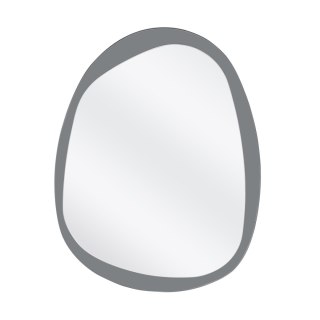 PLAZA lustro ścienne, srebrny / niebieski