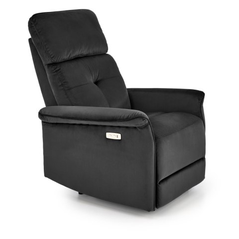 SEMIR fotel z funkcja elektrycznego rozkładania / gniazdo USB, czarny SEMIR fotel z funkcja elektrycznego rozkładania / gniazdo USB, czarny