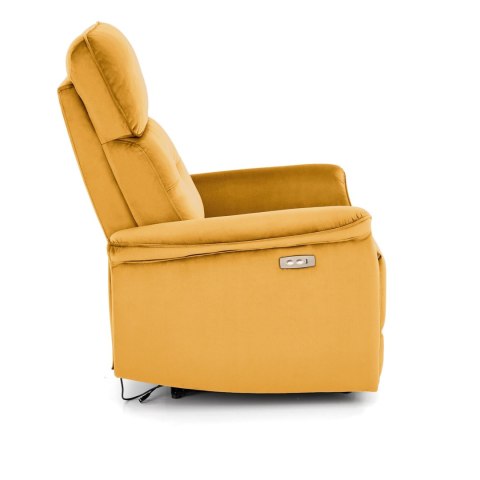 SEMIR fotel z funkcja elektrycznego rozkładania / gniazdo USB, musztardowy SEMIR fotel z funkcja elektrycznego rozkładania / gniazdo USB, musztardowy