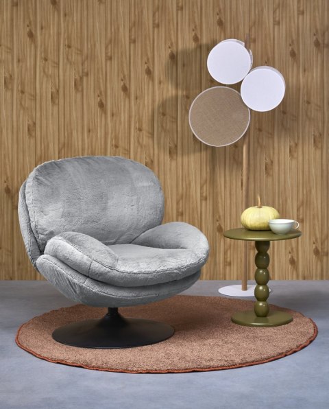 SHELL fotel wypoczynkowy popielaty