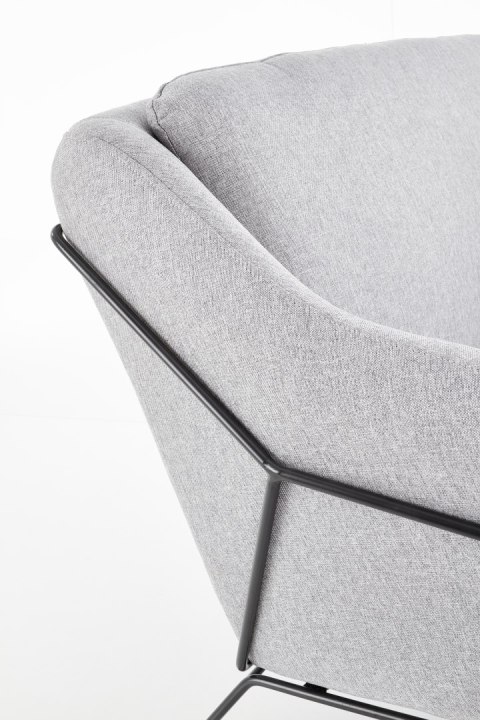 SOFT 2 XL fotel wypoczynkowy podwójny czarny stelaż, jasny popiel SOFT 2 XL fotel wypoczynkowy podwójny czarny stelaż, jasny popiel
