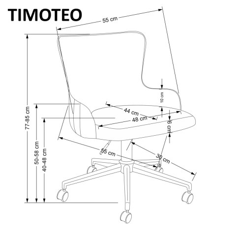 TIMOTEO fotel gabinetowy ciemny zielony TIMOTEO fotel gabinetowy ciemny zielony