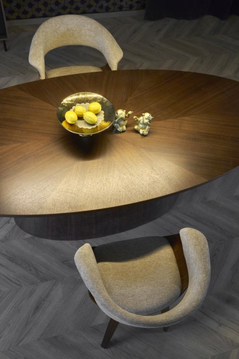 VAGNER stół drewniany 220 cm fornir naturalny orzech