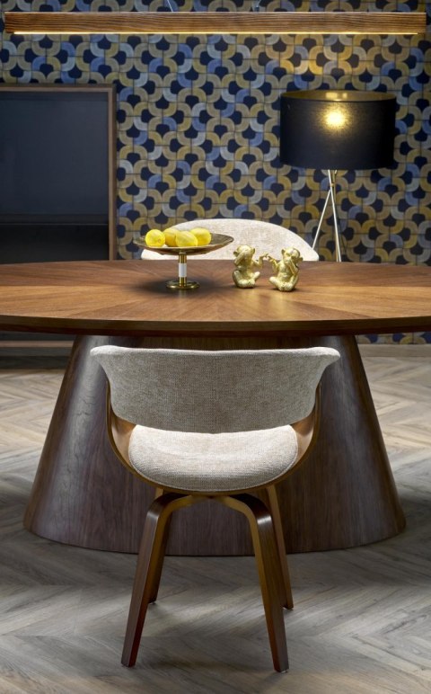 VAGNER stół drewniany 220 cm fornir naturalny orzech