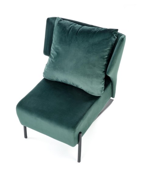 VICTUS fotel wypoczynkowy ciemny zielony/ czarny