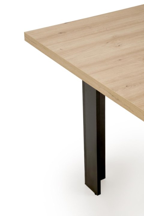 BAGIO stół rozkładany 120-160/80 cm dąb artisan/czarny BAGIO stół rozkładany 120-160/80 cm dąb artisan/czarny