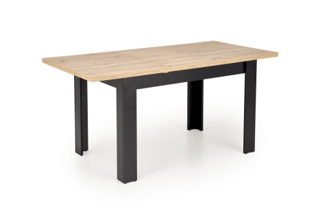 BAGIO stół rozkładany 120-160/80 cm dąb artisan/czarny BAGIO stół rozkładany 120-160/80 cm dąb artisan/czarny