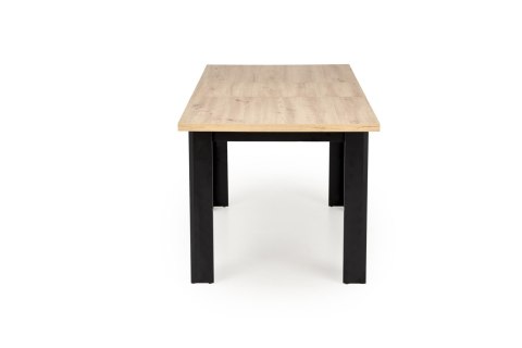 BAGIO stół rozkładany 120-160/80 cm dąb artisan/czarny BAGIO stół rozkładany 120-160/80 cm dąb artisan/czarny