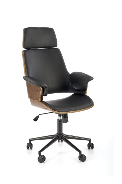 WEBER fotel gabinetowy orzechowy / czarny WEBER fotel gabinetowy orzechowy / czarny