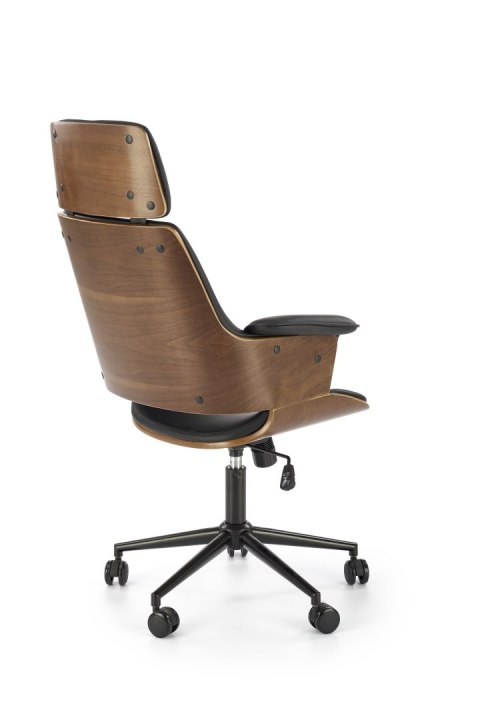 WEBER fotel gabinetowy orzechowy / czarny WEBER fotel gabinetowy orzechowy / czarny