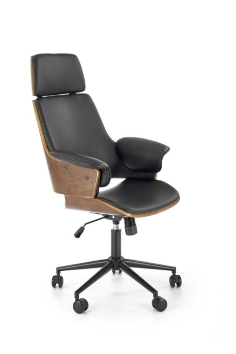 WEBER fotel gabinetowy orzechowy / czarny WEBER fotel gabinetowy orzechowy / czarny