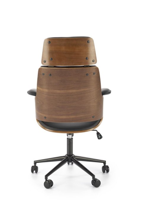 WEBER fotel gabinetowy orzechowy / czarny WEBER fotel gabinetowy orzechowy / czarny