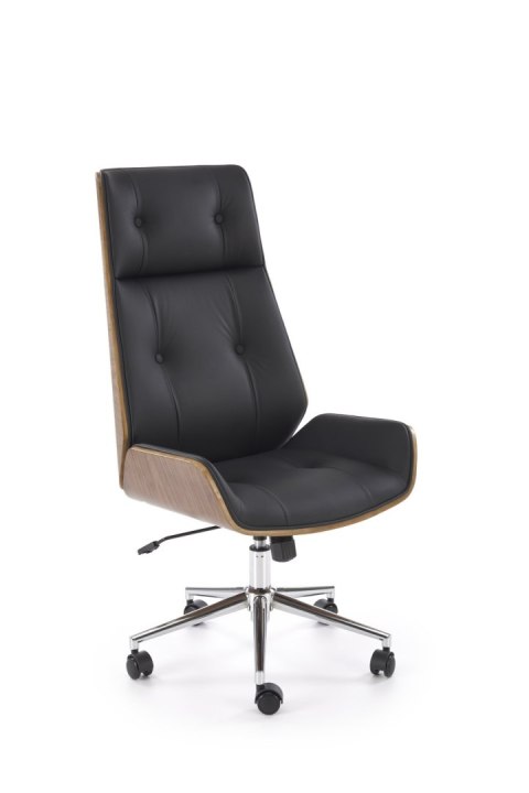 WEBSTER fotel gabinetowy orzechowy/czarny WEBSTER fotel gabinetowy orzechowy/czarny