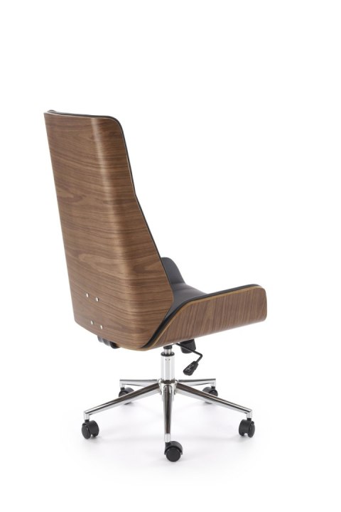 WEBSTER fotel gabinetowy orzechowy/czarny WEBSTER fotel gabinetowy orzechowy/czarny