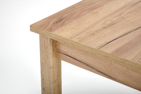 GINO stół rozkładany blat - dąb craft, nogi - dąb craft