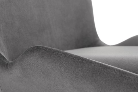 Krzesło K454 welurowe designerskie popielaty Krzesło K454 welurowe designerskie popielaty