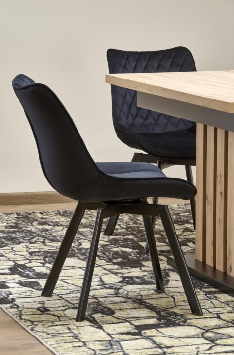 LAMELLO stół rozkładany 130-180/80 cm dąb artisan/czarny