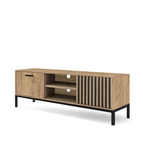 LAMINO RTV-1 stolik RTV dąb craft/czarny, nogi: czarny LAMINO RTV-1 stolik RTV dąb craft/czarny, nogi: czarny