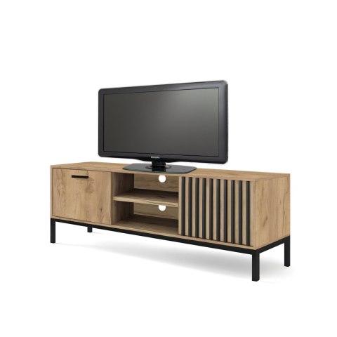 LAMINO RTV-1 stolik RTV dąb craft/czarny, nogi: czarny LAMINO RTV-1 stolik RTV dąb craft/czarny, nogi: czarny