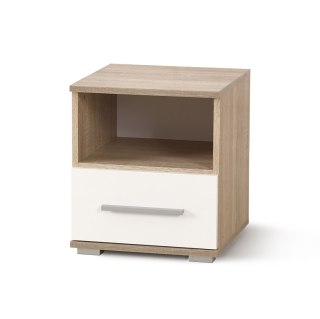 LIMA SN1 szafka nocna dąb sonoma / biały
