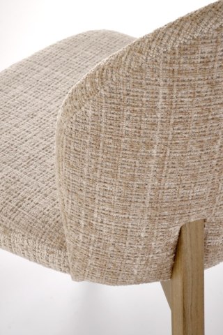 BASSO krzesło jasny orzech / tap: CREMONA 14 (beżowy)