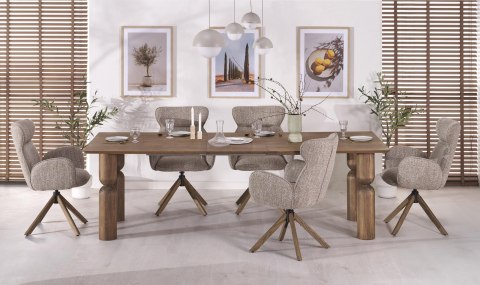 MELTON stół rozkładany 200-300x101x76 cm jasny orzech