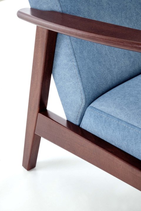 MILANO 2S sofa - niebieski tap. Castel 74