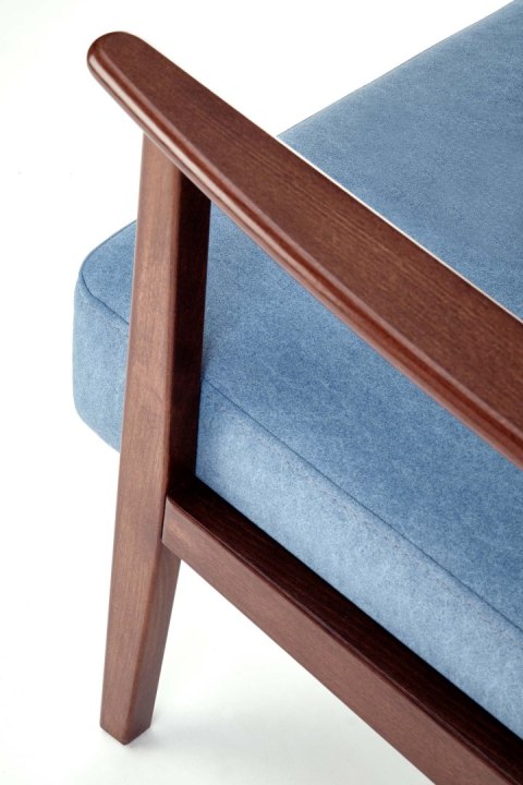 MILANO 2S sofa - niebieski tap. Castel 74