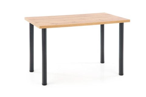 MODEX 2 120 stół kolor blat - dąb wotan, nogi - czarny MODEX 2 120 stół kolor blat - dąb wotan, nogi - czarny