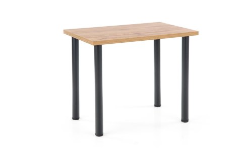MODEX 2 90 stół kolor blat - dąb wotan, nogi - czarny MODEX 2 90 stół kolor blat - dąb wotan, nogi - czarny