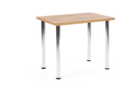 MODEX 90 stół kolor blat - dąb wotan, nogi - chrom MODEX 90 stół kolor blat - dąb wotan, nogi - chrom