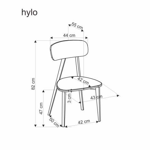 HYLO krzesło popiel / tap: SERTA 12 HYLO krzesło popiel / tap: SERTA 12