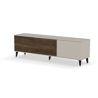 RANDOM 2 RTV-2 stolik RTV 180 cm kaszmir / orzech / czarny