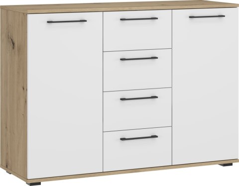 FLEX system szaf modułowych - KOMODA KM-2 dąb artisan/biały (2P=1SZT) FLEX system szaf modułowych - KOMODA KM-2 dąb artisan/biały (2P=1SZT)