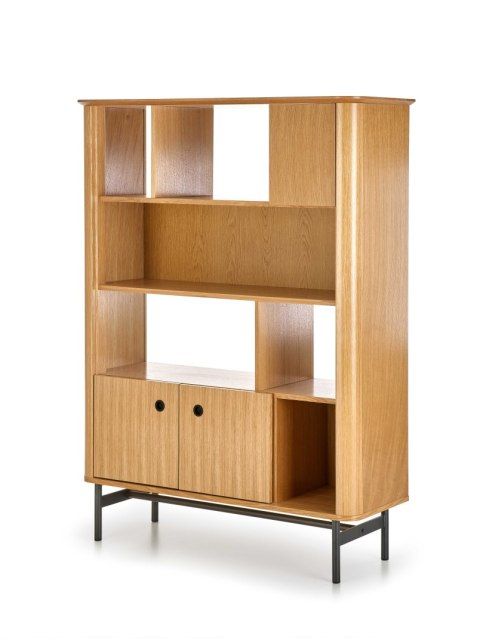 Regał SMART REG-2 dąb naturalny/czarny Regał SMART REG-2 dąb naturalny/czarny