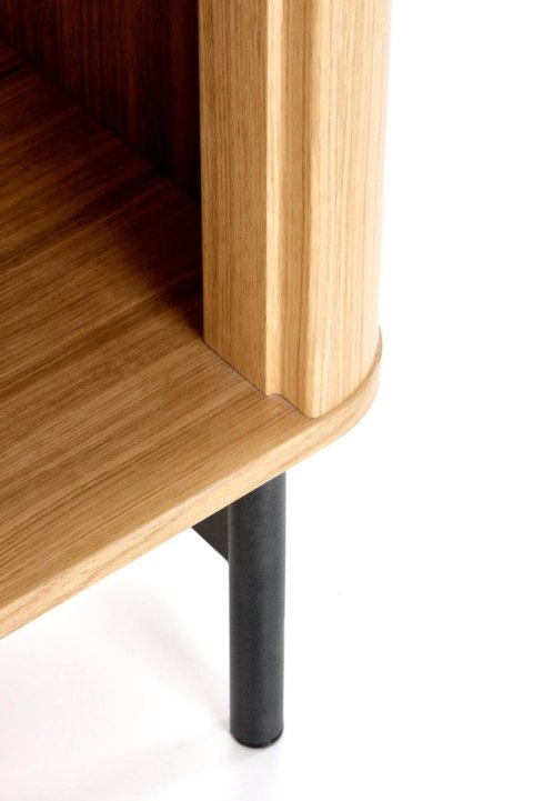 Regał SMART REG-2 dąb naturalny/czarny Regał SMART REG-2 dąb naturalny/czarny