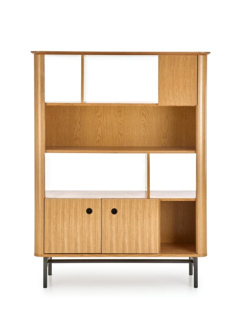 Regał SMART REG-2 dąb naturalny/czarny Regał SMART REG-2 dąb naturalny/czarny