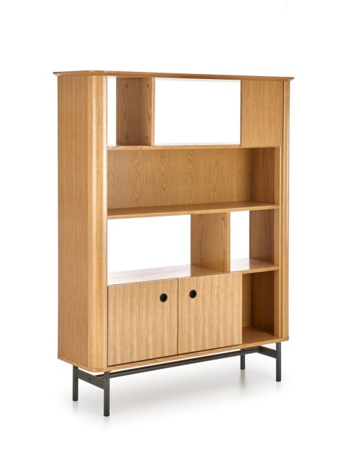 Regał SMART REG-2 dąb naturalny/czarny Regał SMART REG-2 dąb naturalny/czarny