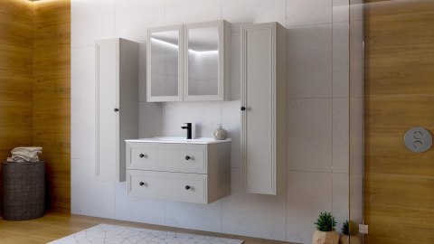 TORETO Szafka lustrzana 70x80/2D (MDF ramiak) cashmere TORETO Szafka lustrzana 70x80/2D (MDF ramiak) cashmere