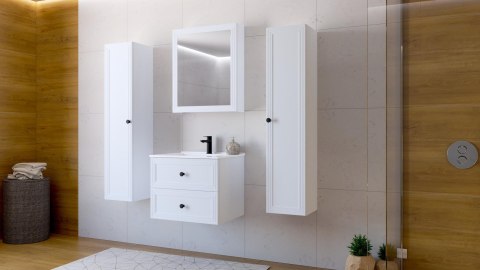 TORETO Szafka pod umywalkę 60/2S (MDF ramiak) biały TORETO Szafka pod umywalkę 60/2S (MDF ramiak) biały