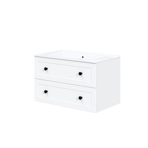 TORETO Szafka pod umywalkę 80/2S (MDF ramiak) biały TORETO Szafka pod umywalkę 80/2S (MDF ramiak) biały