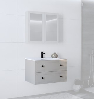 TORETO Szafka pod umywalkę 80/2S (MDF ramiak) cashmere