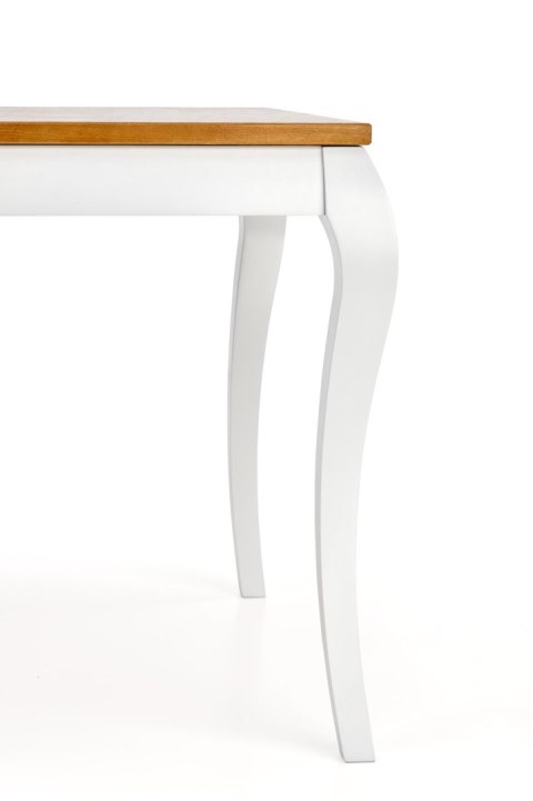 WINDSOR stół rozkładany 160-240x90x76 cm kolor ciemny dąb/biały