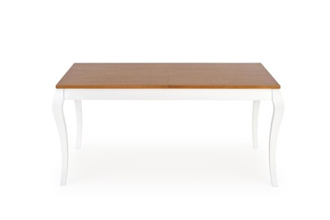 WINDSOR stół rozkładany 160-240x90x76 cm kolor ciemny dąb/biały