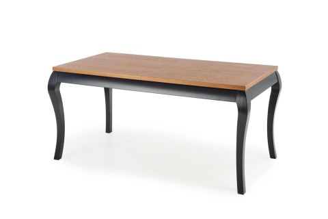 WINDSOR stół rozkładany 160-240x90x76 cm kolor ciemny dąb/czarny WINDSOR stół rozkładany 160-240x90x76 cm kolor ciemny dąb/czarny