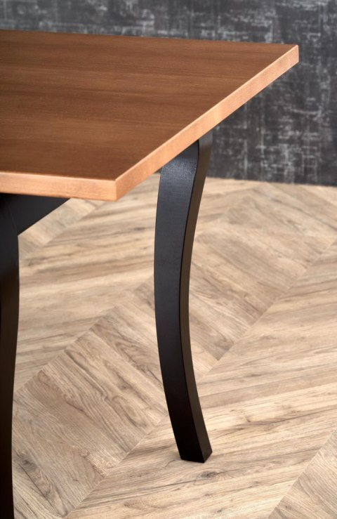 WINDSOR stół rozkładany 160-240x90x76 cm kolor ciemny dąb/czarny WINDSOR stół rozkładany 160-240x90x76 cm kolor ciemny dąb/czarny