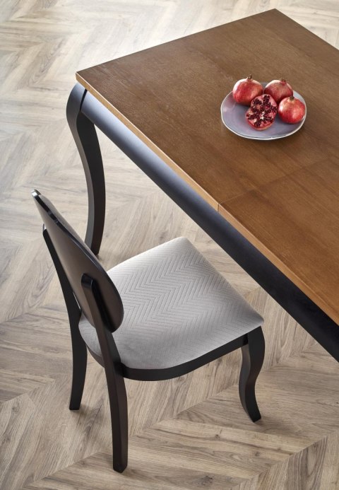 WINDSOR stół rozkładany 160-240x90x76 cm kolor ciemny dąb/czarny WINDSOR stół rozkładany 160-240x90x76 cm kolor ciemny dąb/czarny