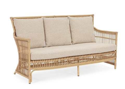 BIZZOTTO sofa 3-osobowa ogrodowa ADELMA naturalna BIZZOTTO sofa 3-osobowa ogrodowa ADELMA naturalna