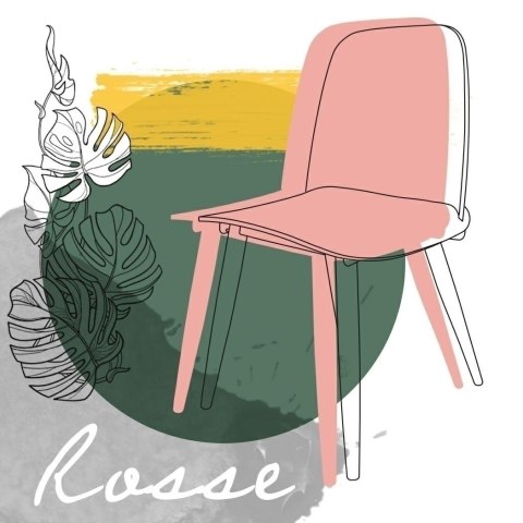 Krzesło Rosse czarne